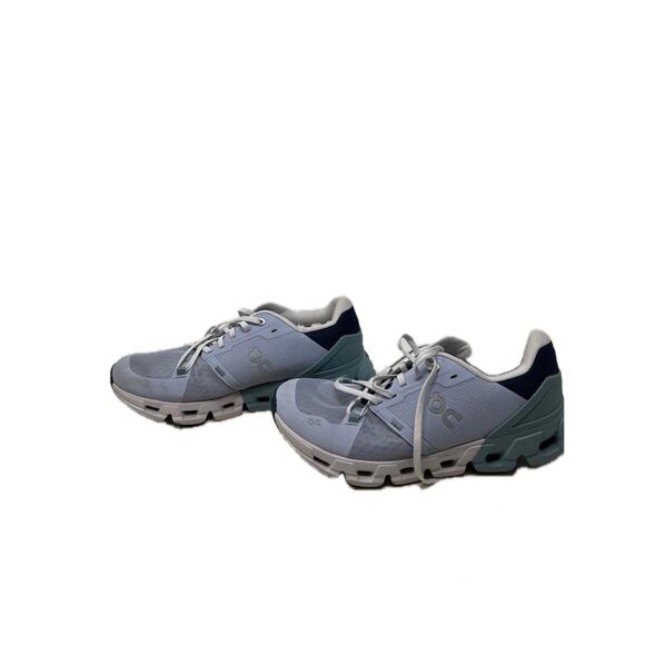 On Cloudflyer Low Blue Runners Womans Size 8 - Picture 2 of 7